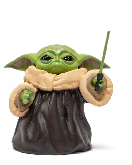 Baby Yoda with Lightsaber Bobblehead